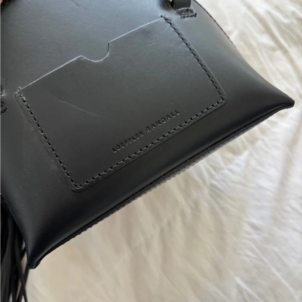 Loeffler randall new Black Pom-Pom Embellished Women's Bag